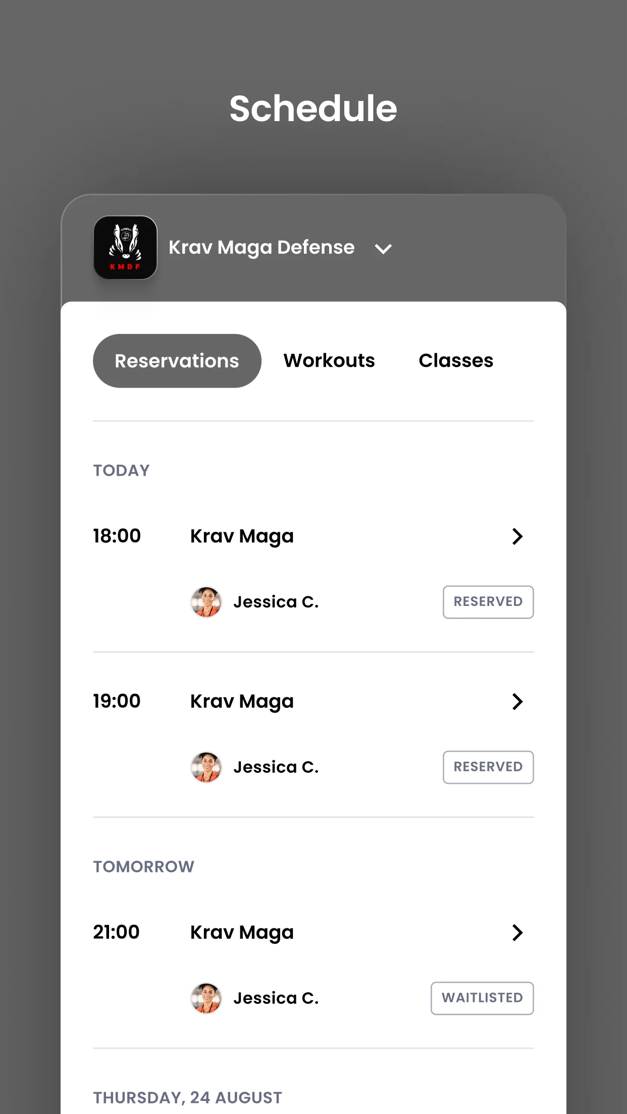 Krav Maga Defense and Fitness screenshot