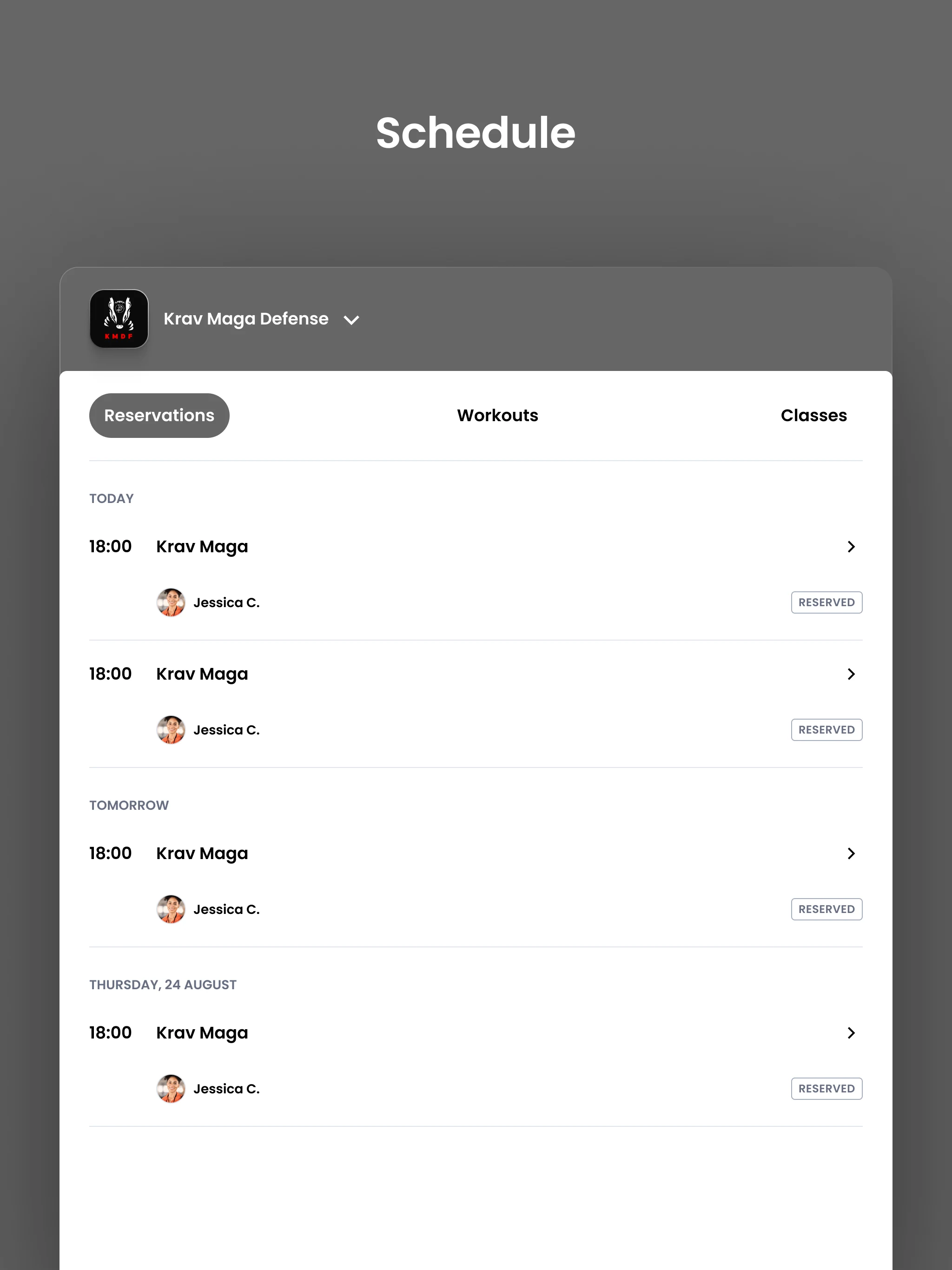 Krav Maga Defense and Fitness screenshot
