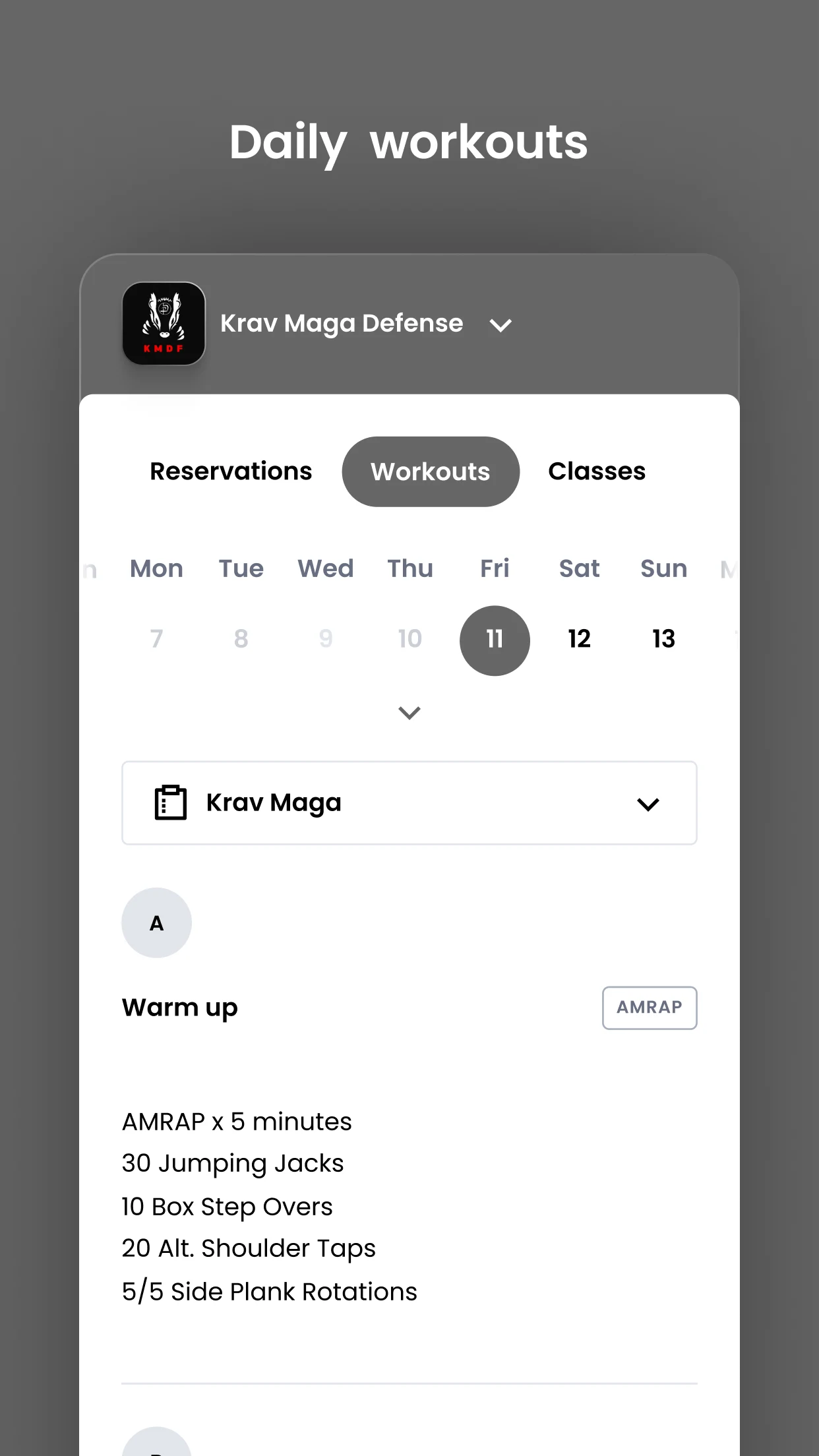 Krav Maga Defense and Fitness screenshot